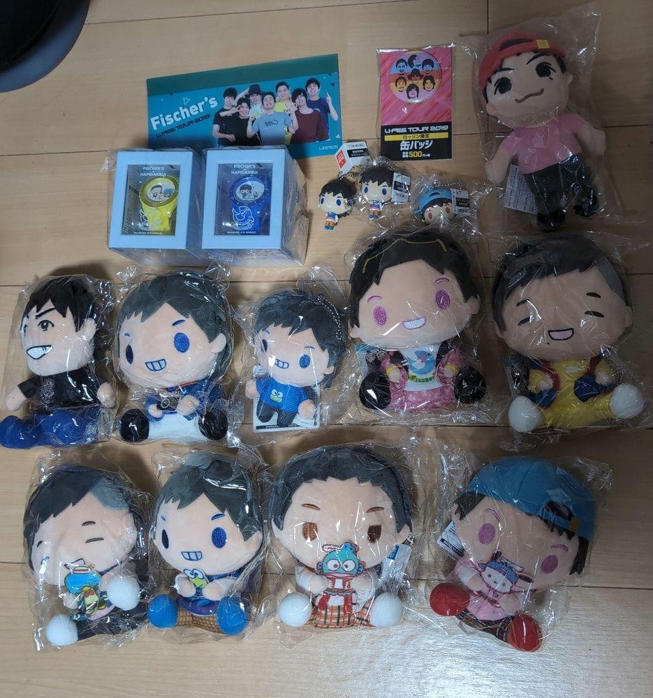 16 pcs Fischer's plush watch can badges #ab6267