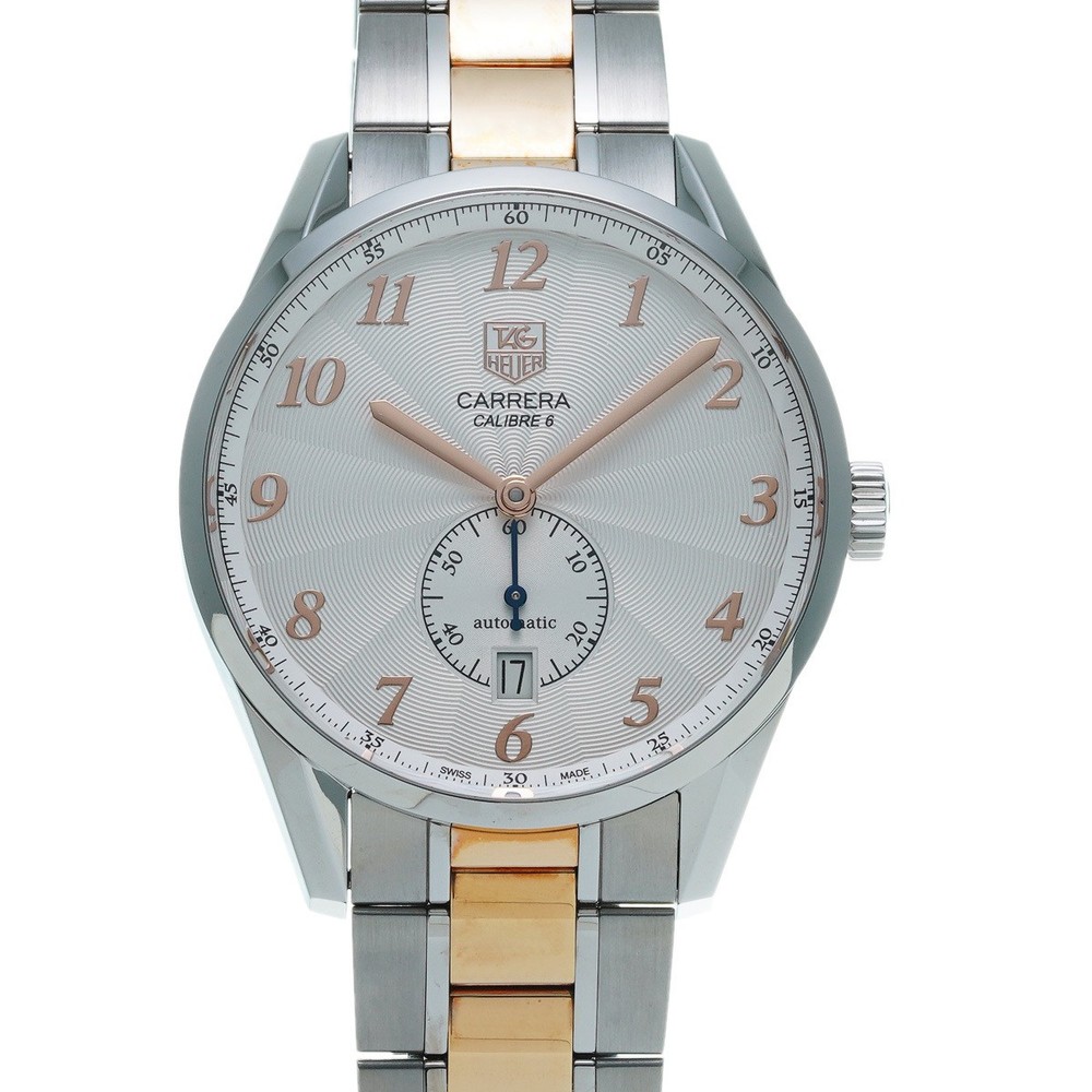TAG Heuer Carrera Calibre 6 Automatic Ivory Mens Watch WAS2112