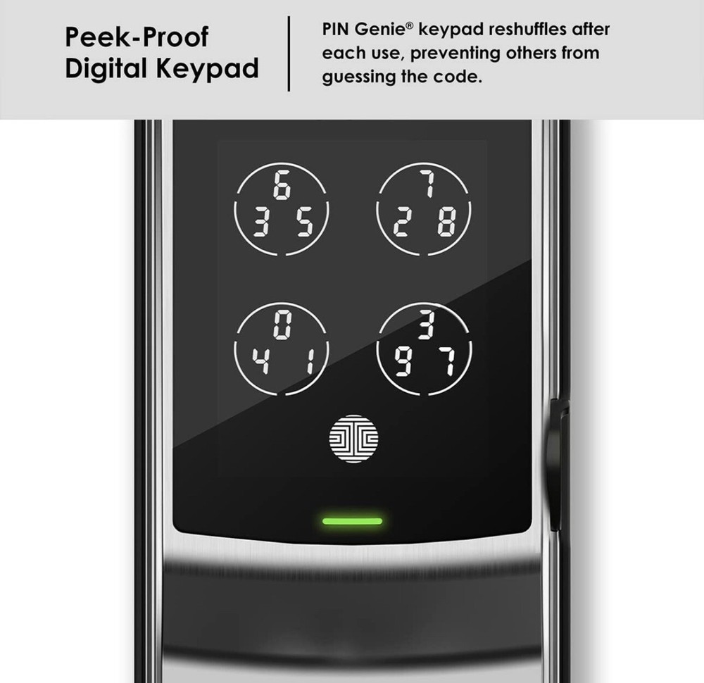 Biometric fingerprint smart door lock with electronic keyless entry-image