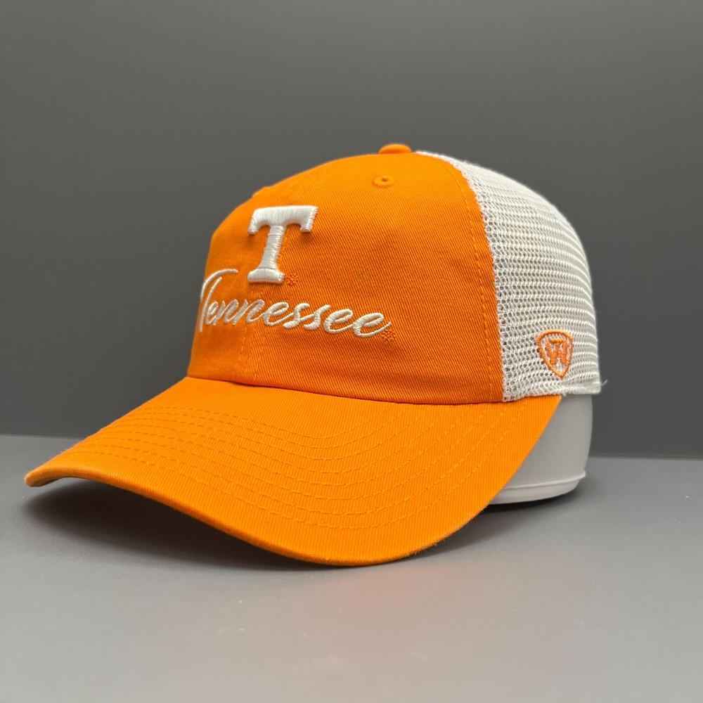 Top of the World Tennessee Volunteers Adjustable Trucker Cap - Orange Mesh Back