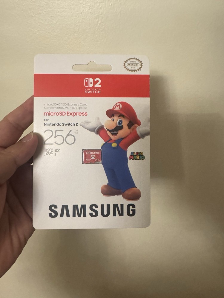 Nintendo Switch 2 Micro SD Express Card 256GB MARIO Edition Samsung New Sealed