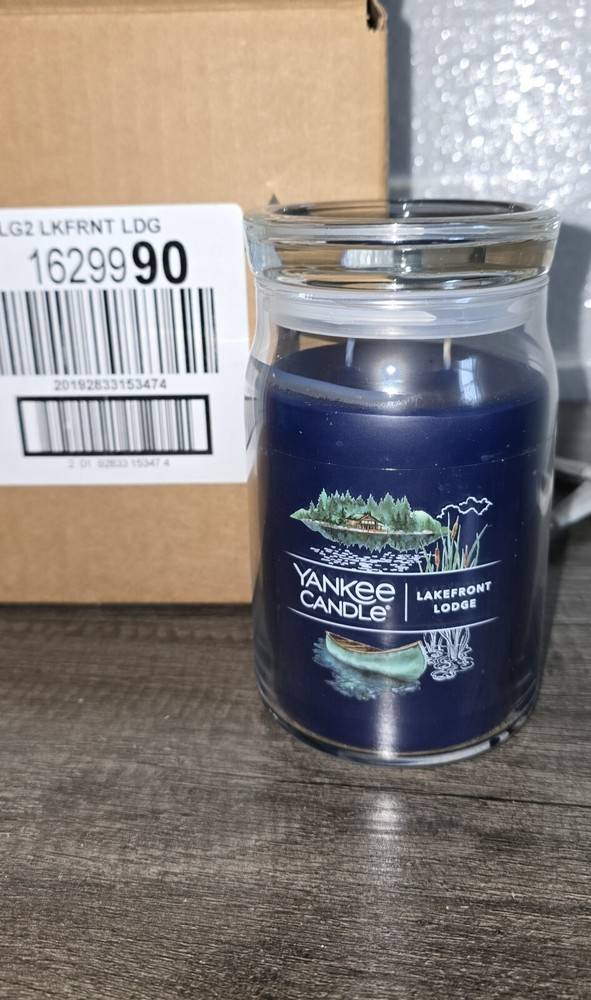 Yankee Candle Lakefront Lodge 2-Wick 20oz Jar Candle Never Lit