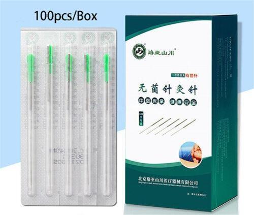 Single Use 100pcs/box Acupuncture TCM Needles Individua Pipe with One Guide Tube