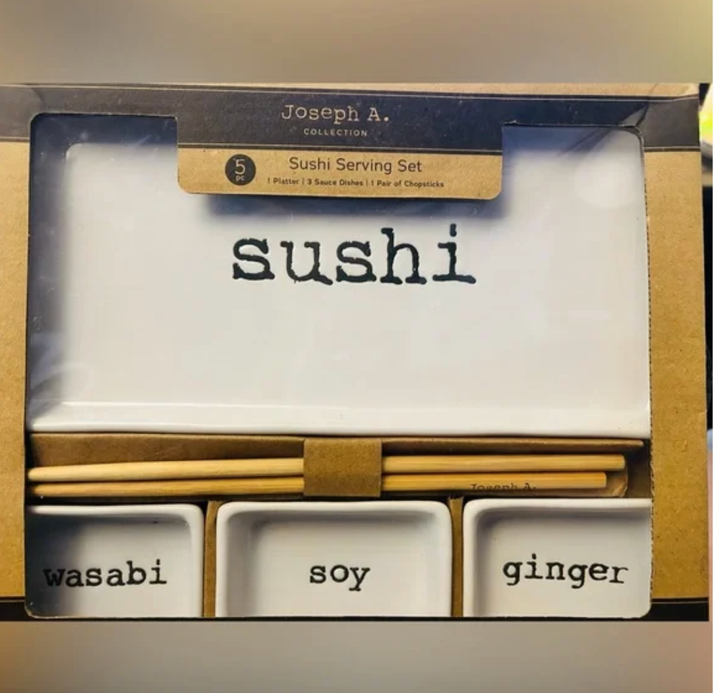 Joseph A 5-Piece Sushi Serving Set Collection Rare HTF New in Box