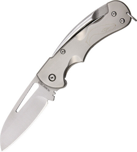 Myerchin Generation 2 Titanium Crew Knife TF377 3.5-Inch Framelock Pro Mariner Pocket Knife for Professionals