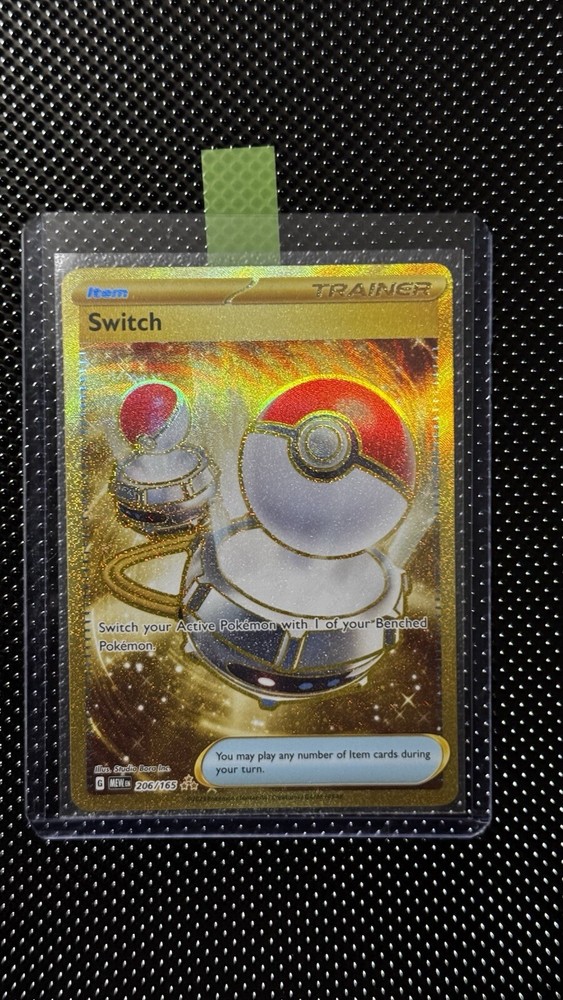 Pokemon Switch Scarlet & Violet 151 206/165 Gold Secret Rare Never Mint