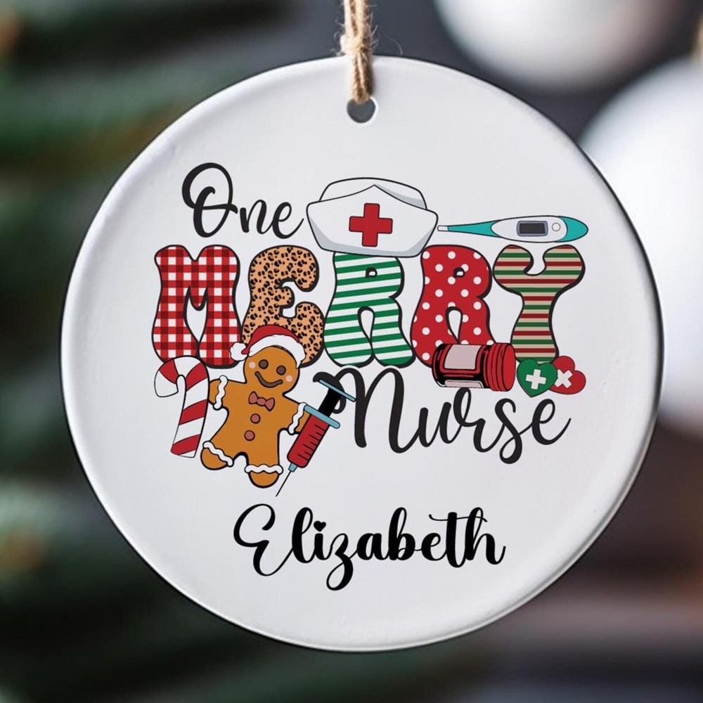 Customized Nurse Christmas Ornament Best Team Gift Boss Lady Christmas Tree