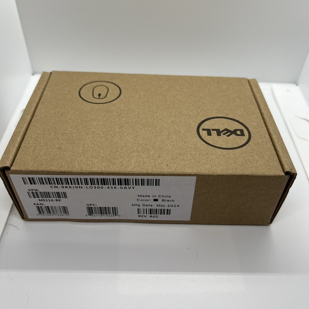 Dell Optical Mouse - Black (MS116)