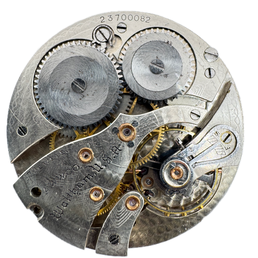 Antique 12s 1924 Waltham 17 Jewel Mechanical Pocket Watch Movement 1225 USA