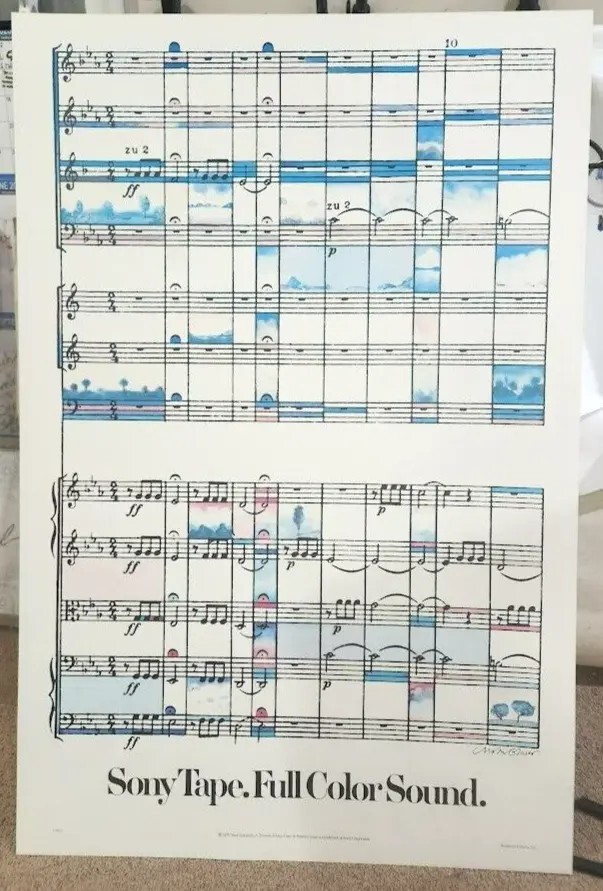 Vtg art 70's Sony Tape  