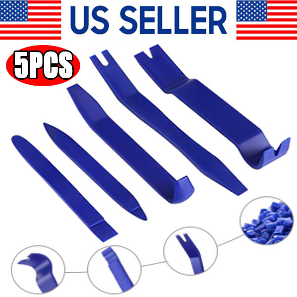 Plastic Trim Removal Pry Tool Set for Car Radio Panel Door Dash Clip Fasteners