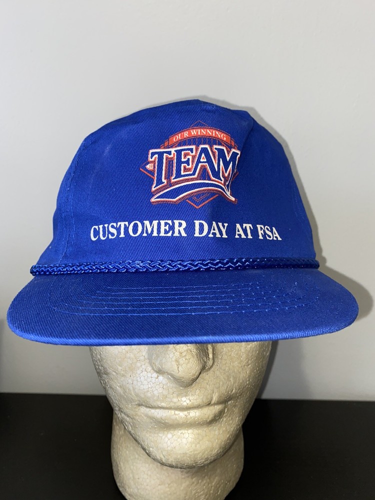 Vintage Customer Day At FSA Winning Team Snapback Trucker Hat Baseball Cap Lid-image