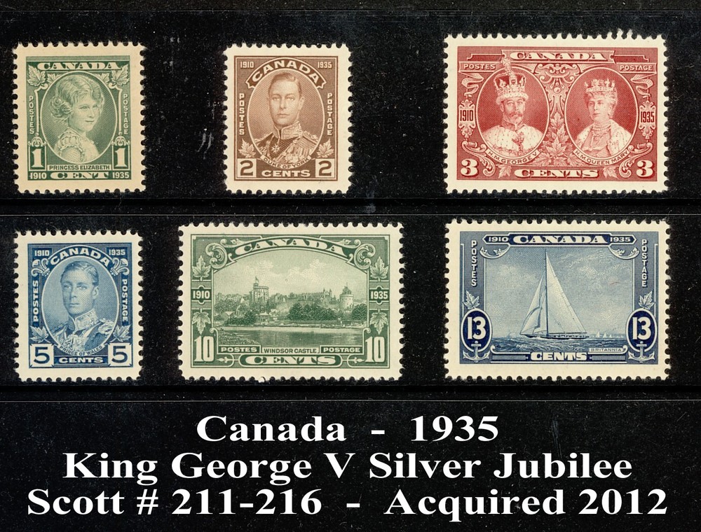 CANADA - STAMPS ISSUED DURING REIGN OF KING GEORGE VI  IN PLASTIC MOUNTS