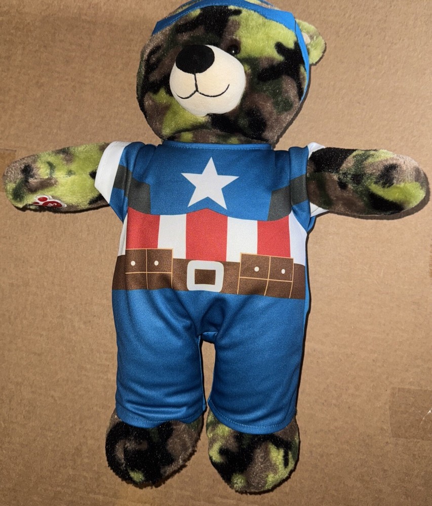 Camouflage Captain America Bear by Build-A-Bear