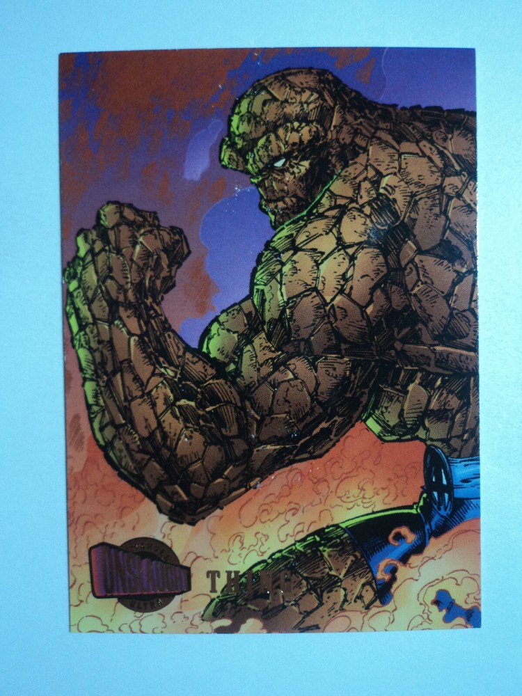 1996 FLEER ULTRA ONSLAUGHT - BASE CARD - # 98 THING  ( BRICKING )