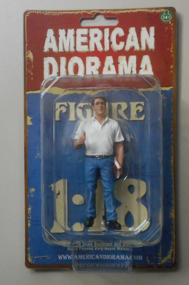 MECHANIC MANAGER TIM AMERICAN DIORAMA 1:18 Scale Figurine 4