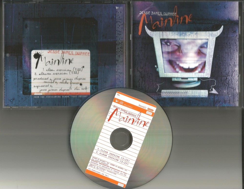 Jackyl JESSE JAMES DUPREE Mainline RARE CLEAN version 2TRX PROMO DJ CD Single