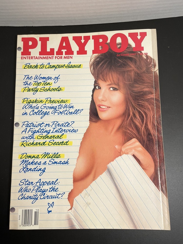 Playboy Adult Magazine October 1987 Back To Campus Issue Women Of Party Schools