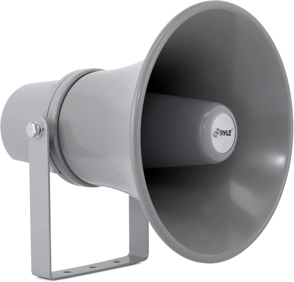 Indoor Outdoor PA Horn Speaker - 9.7 Inch 20-Watt Power Compact Loud Sound Mega