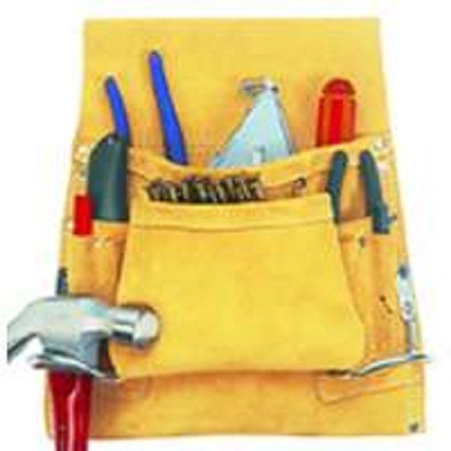 NEW CUSTOMER LEATHERCRAFT I823X 8 POCKET TOOL SUEDE LEATHER BELT APRON 9657685-image