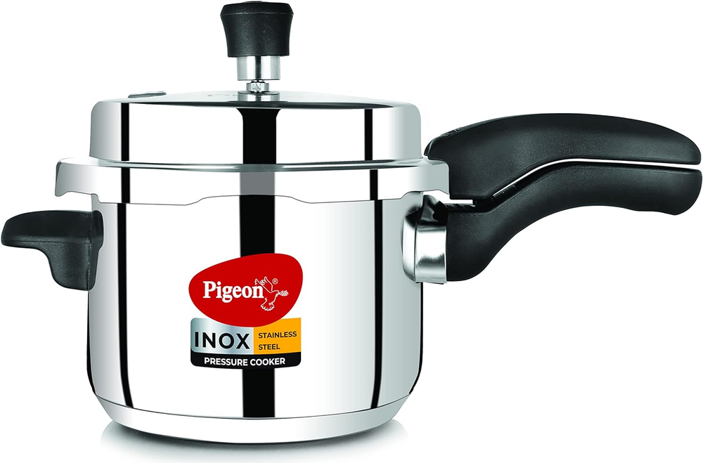 Pressure Cooker - 3 Quart - Inox Stainless Steel Outer Lid Induction Base - Cook