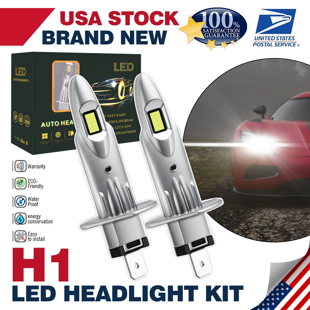H1 LED Modigt Headlight High Beam Beam Bulbs Conversion Kit Super Bright White
