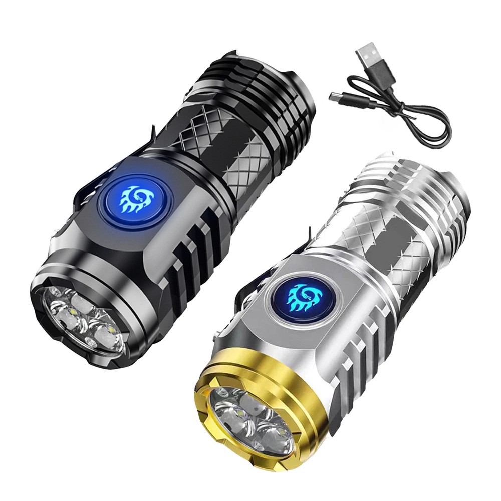 Three-Eyed Monster Mini LED Flashlight Super Bright Waterproof for Outdoor Travel  