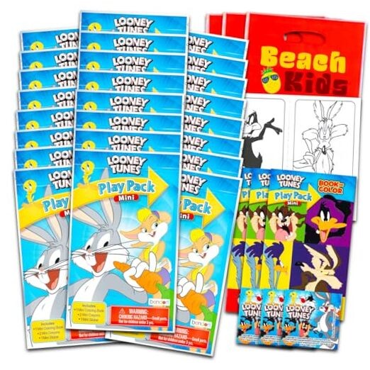 Looney Tunes 24-Piece Mini Party Favors Set with ACME Bugs Bunny for Kids