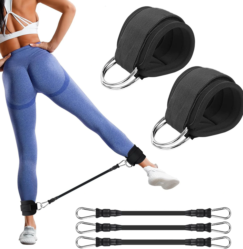 Ankle Resistance Bands, Ankle Bands for Working Out with Cuffs, Resistance Bands