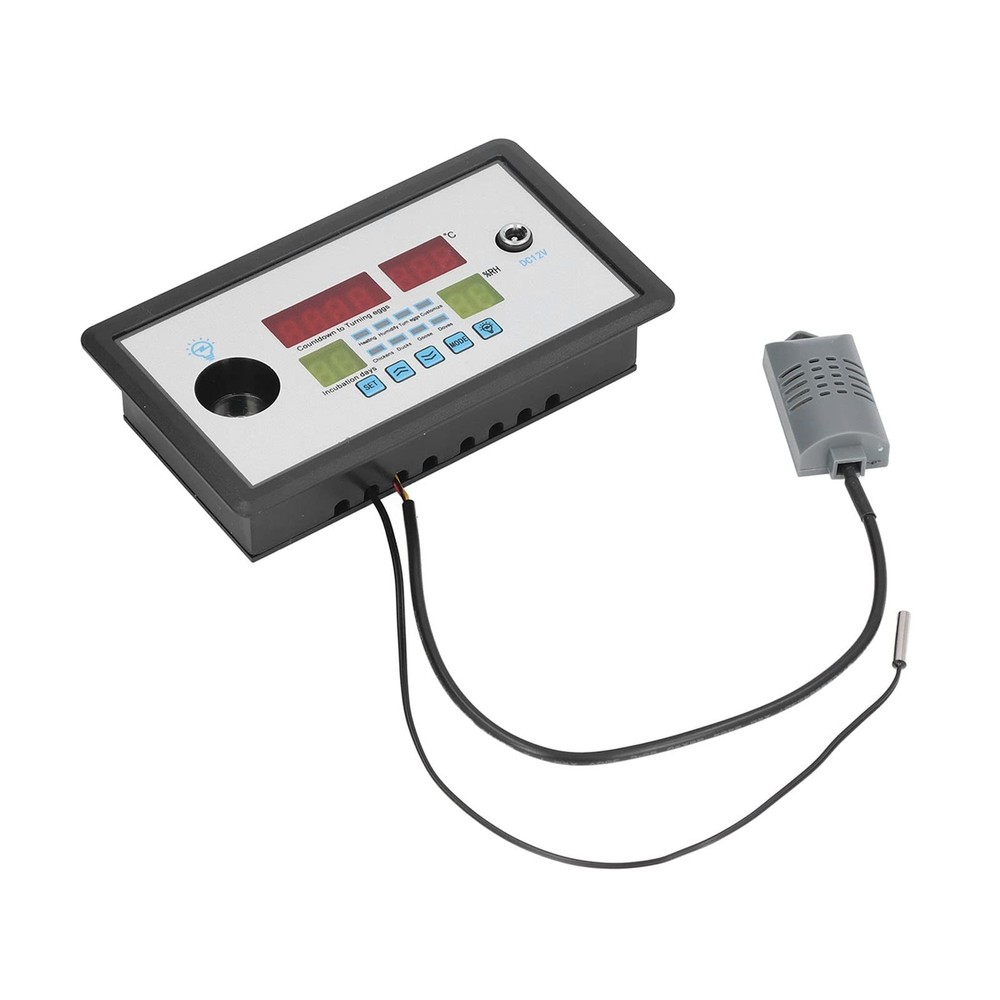 plplaaoo Intelligent Incubator Thermostat,DC 12V 100W Egg Incubator Temperatu...