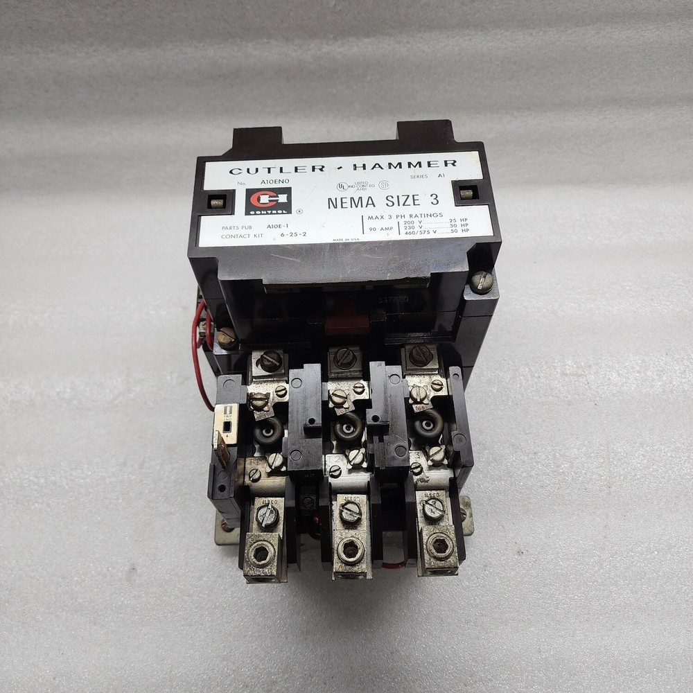 Cutler Hammer A10E-1 90A Magnetic Motor Starter A10EN0