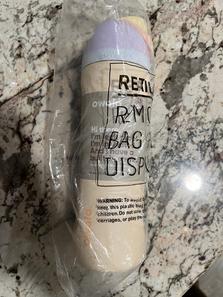 Owala FreeSip 24oz Stainless Steel Water Bottle in Pastel Sandy Shores