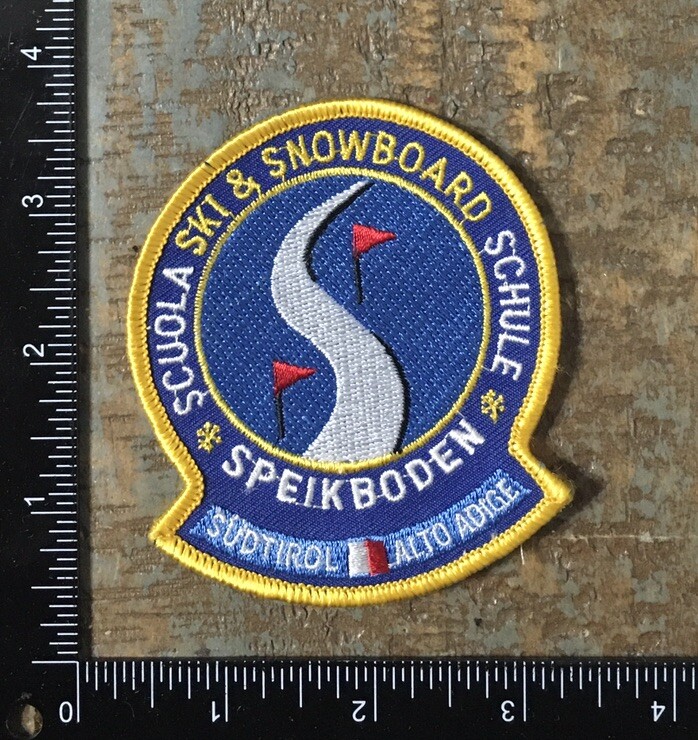 Vintage SPEIKBODEN SKI & SNOWBOARD SCHOOL Südtirol Alto Adige Italy Skiing Patch