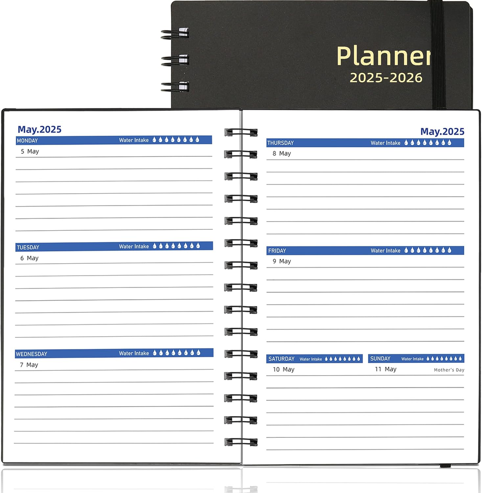 Daily Planner 2025-2026, Weekly & Monthly Planner from Jan 2025-Jun 2026, 18 Mon
