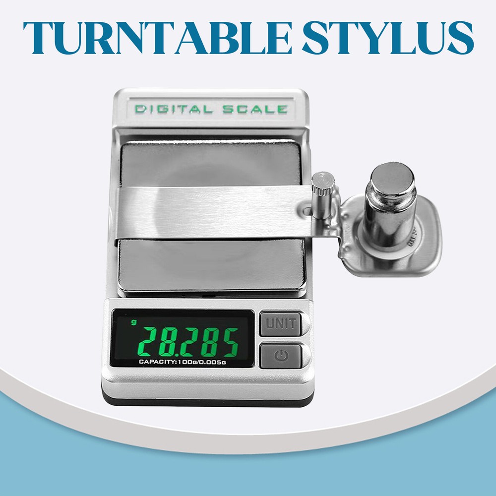 Riverstone Audio Turntable Stylus Tracking Force Gauge Scale for Precise Record-Level Adjustment