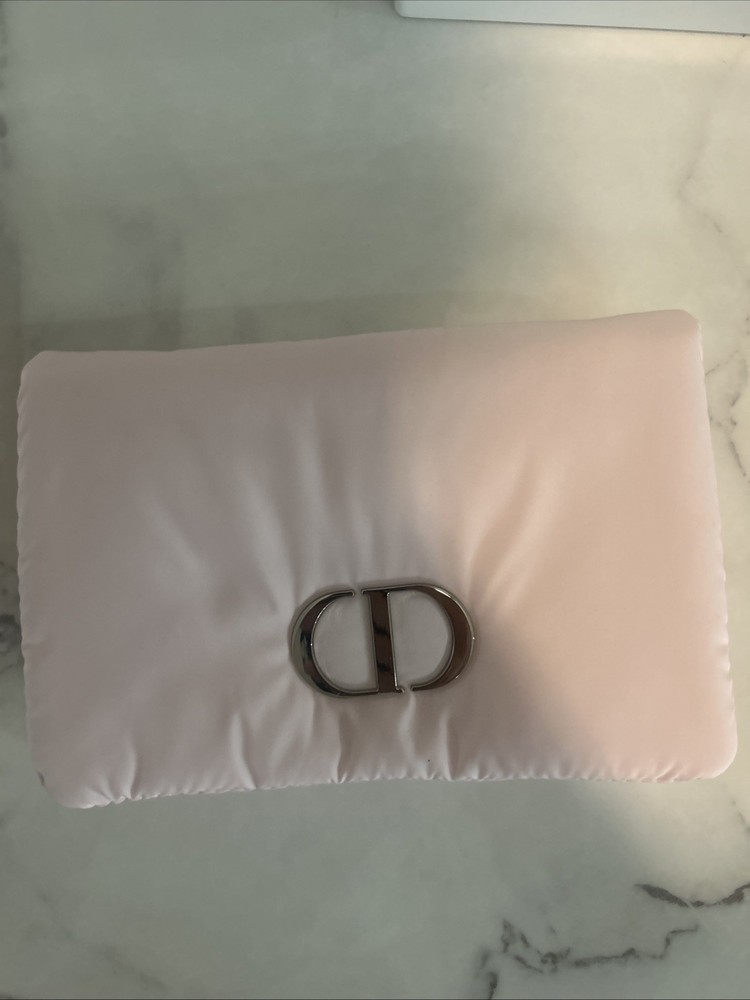 Dior Beauty Pouch in Soft Pink for Makeup and Travel