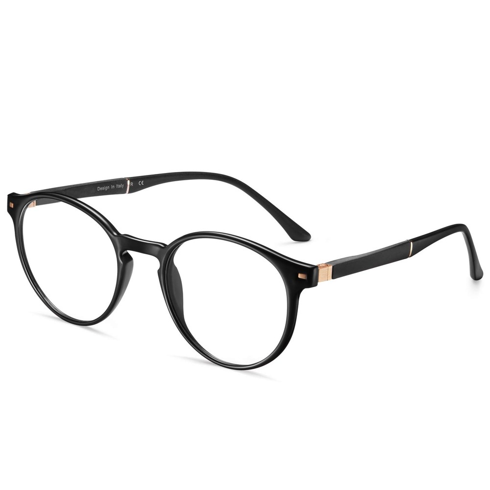 Lightweight Round Blue Light Blocking Glasses for Women Gaming & Computer Use