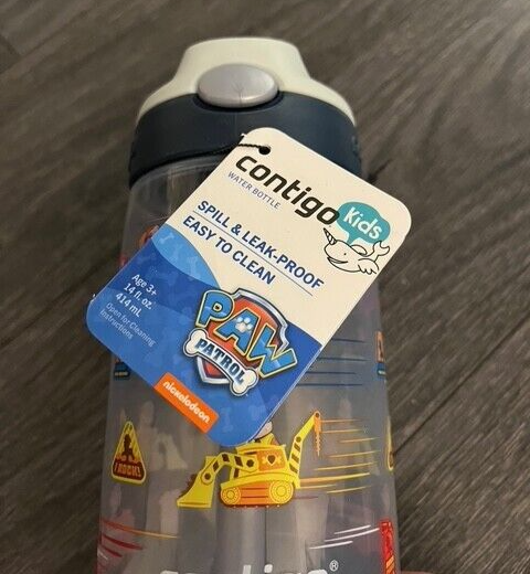 Paw Patrol Contigo Kids 14oz Auto Spout Straw Water Bottle with Easy-Clean Lid  