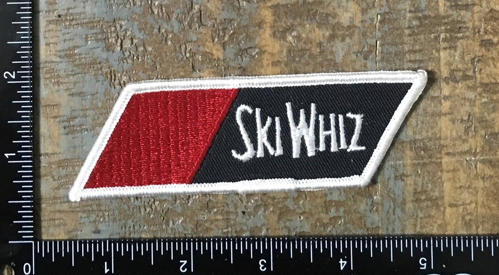 Vintage SKI WHIZ Snowmobile Company Logo Embroidered Sew-On Patch 1970’s Twill