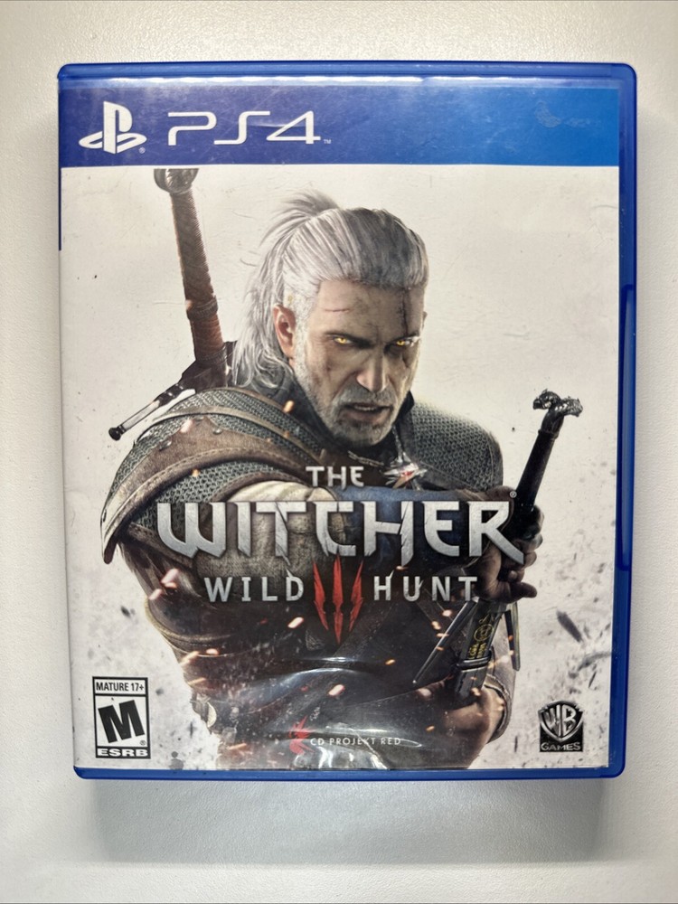 The Witcher 3 Wild Hunt Standard Edition PlayStation 4 PS4 Game w/ Manual Tested