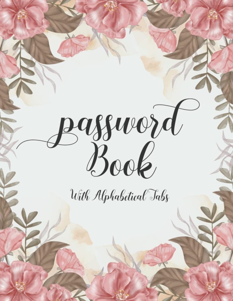 Secure Password Organizer with Alphabetical Tabs for Easy Access-image