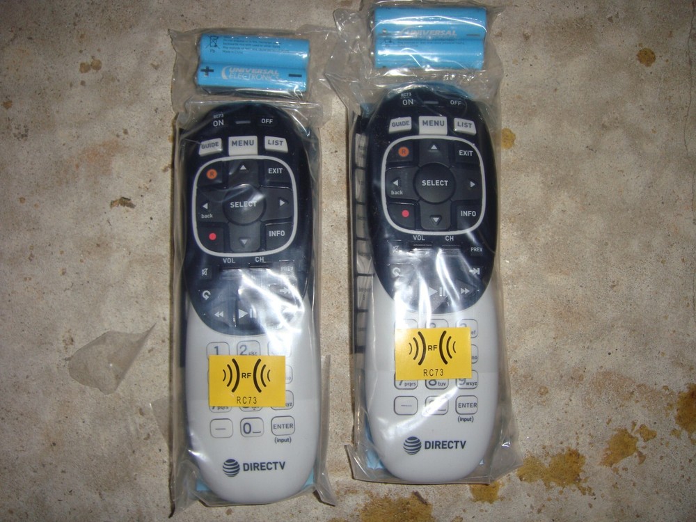 DIRECTV RC73 REMOTE CONTROL / LOT OF 2/ IR/RF HR44/HR54 GENIE/BATTERIES/NEW!!
