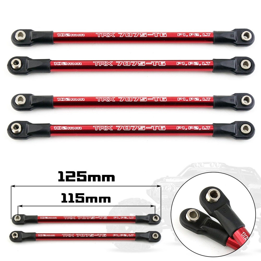 2PCS/4PCS Aluminum Push-Rods For 1/10 Traxxas Revo 3.3 E-Revo Summit 5318X