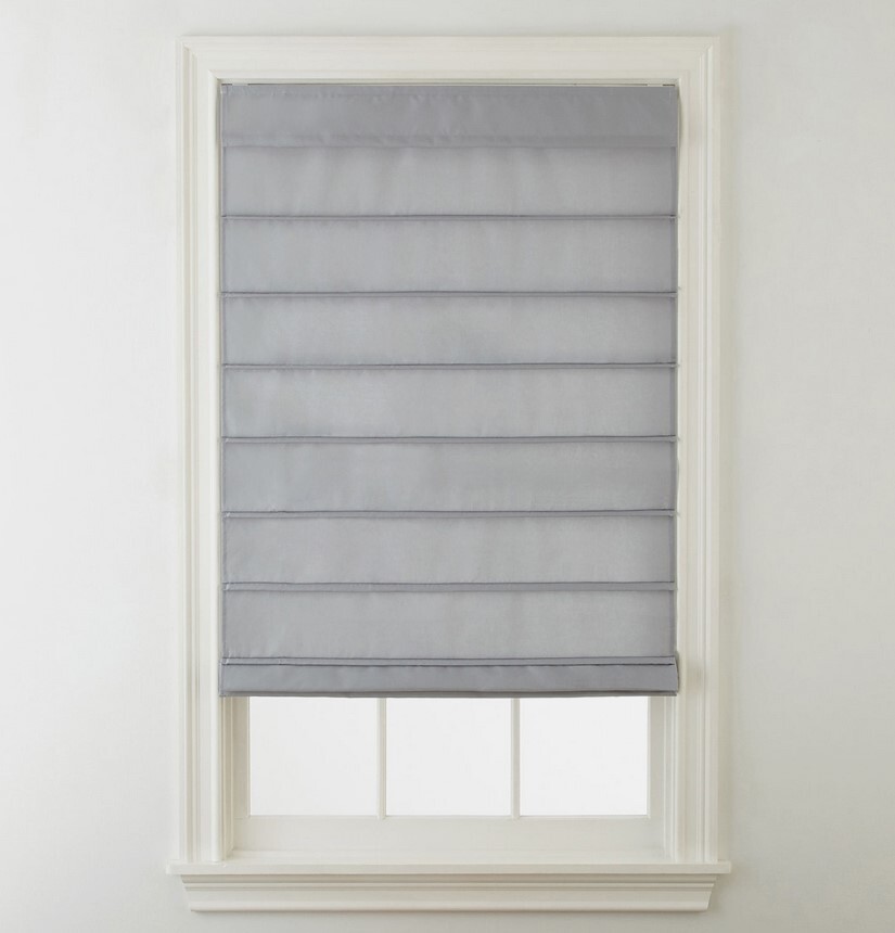 Cordless Hanna Fabric Roman Shades - Colors 5, Multiple Sizes