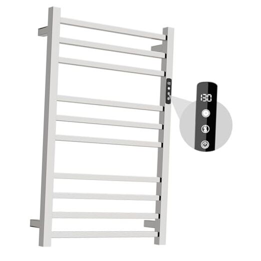 Compact 304 Stainless Steel Mirror Polished Towel Warmer Rack