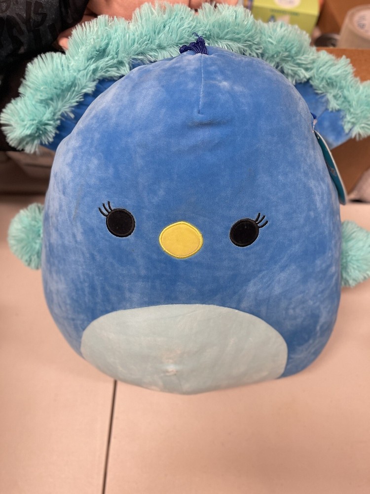 Squishmallows Priscilla Blue Peacock Large 16” New with Tags