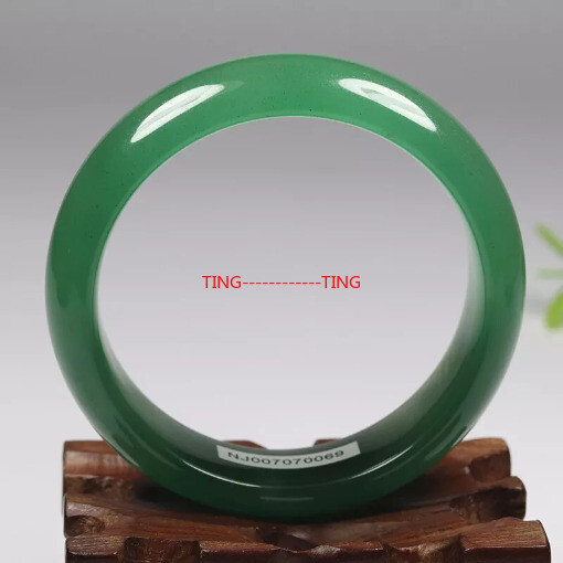Certified 100% Natural Grade A Green Jade Bangle Bracelet Aventurine 56-58mm