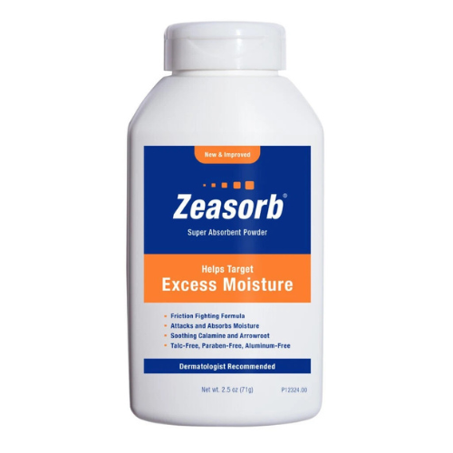 Zeasorb Anti-Chafing Moisture Powder 2.5oz for Itch Relief