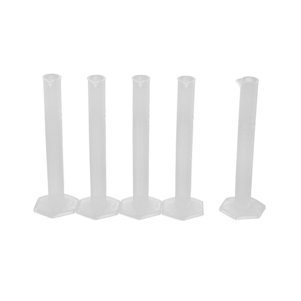 10mL Clear Graduated Cylinder for Labs 5-Pack