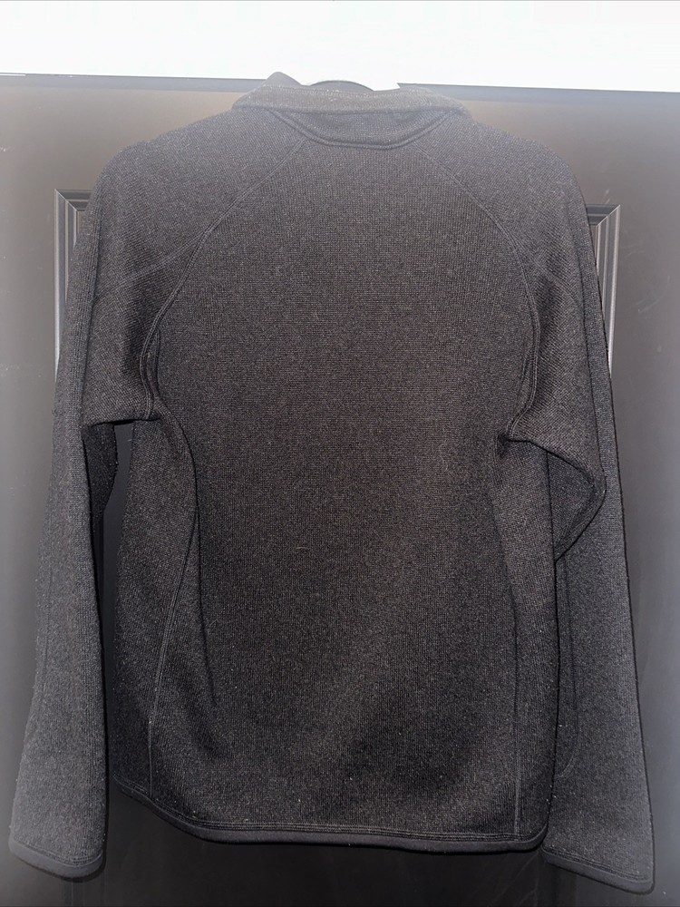 Patagonia Mens Better Sweater 1/4-Zip Fleece Jacket Black Size XS